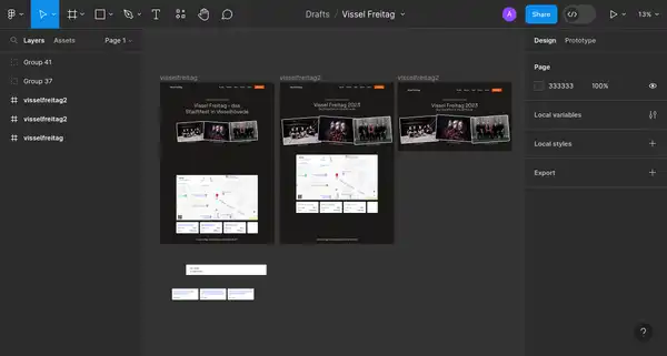 vissel-freitag.de Design in Figma